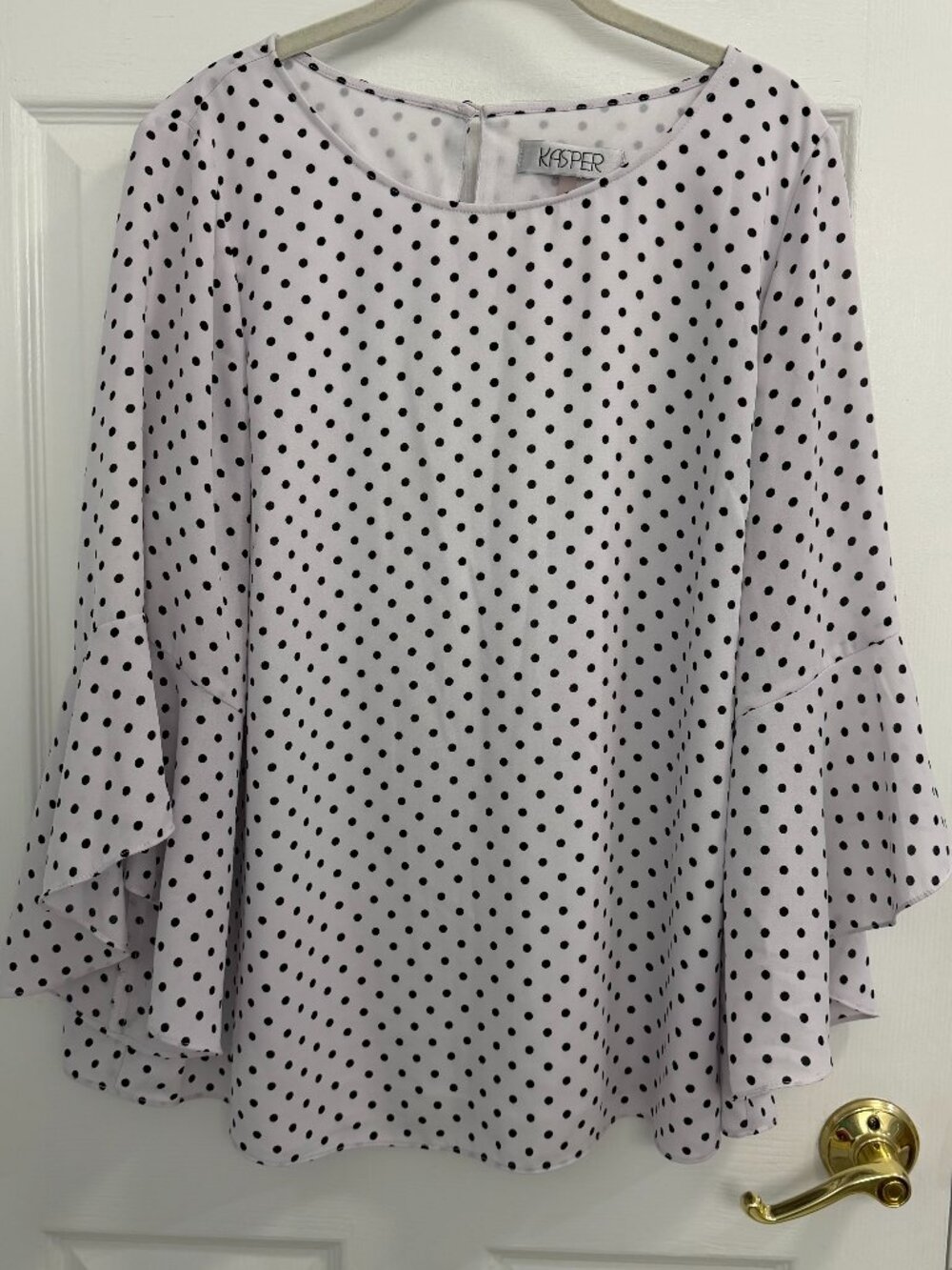 Kasper Flounce Sleeve Blouse